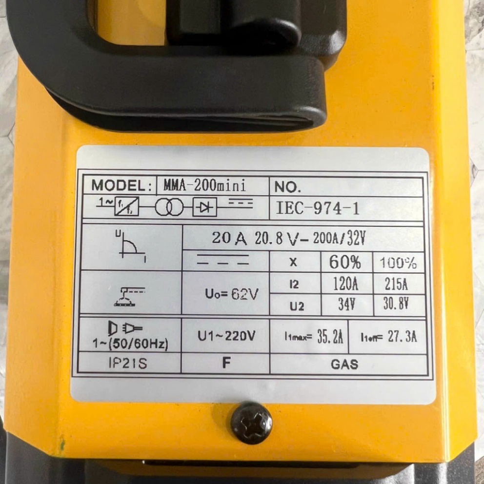 Máy hàn điện tử Hukan mma 200 mini tặng kèm phụ kiện que hàn valy siêu tiện lơi ...