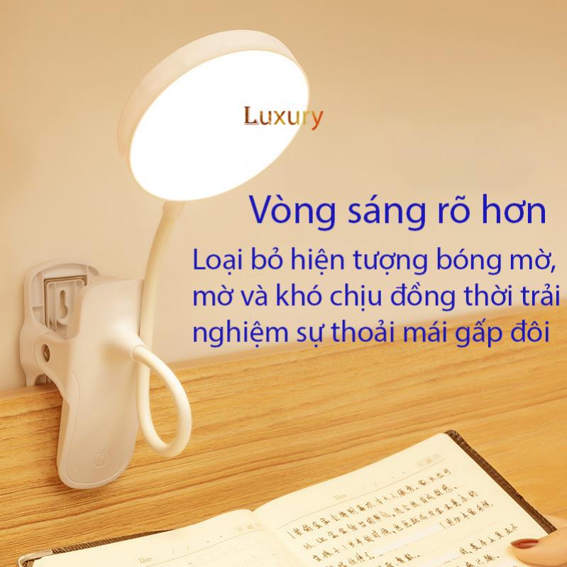 Đèn kẹp bàn học thông minh, Đèn Kẹp Để Bàn Chống Cận Tích Hợp 3 Chế Độ Sáng, đèn học sinh