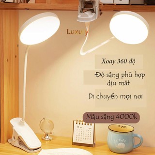 Đèn kẹp bàn học thông minh, Đèn Kẹp Để Bàn Chống Cận Tích Hợp 3 Chế Độ Sáng, đèn học sinh