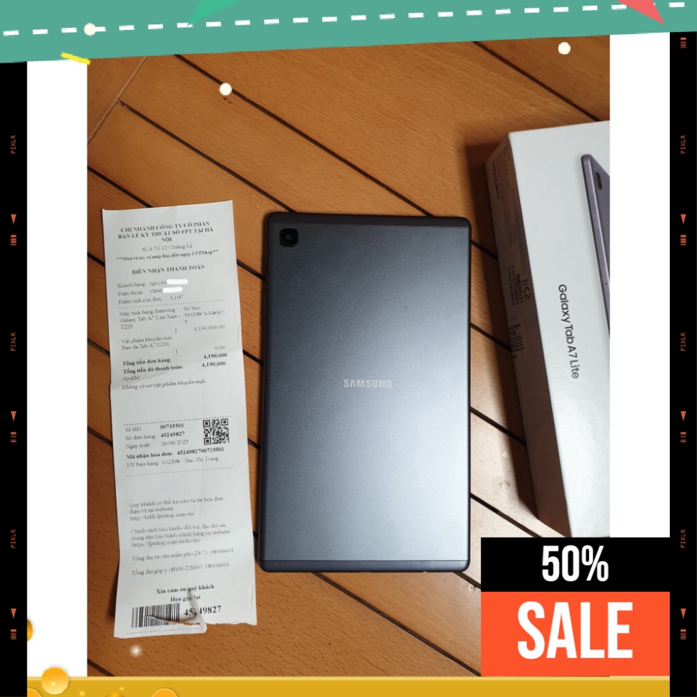 {GIẢM NGAY 999K} Máy tính bảng Samsung Galaxy Tab A7 Lite nguyen hop moi 99% moi