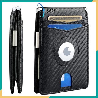 Bóp Nam Đa Năng Lắp Được AirTags Carbon Fiber Wallet RFID ☘️AsiaMart88 ☘️