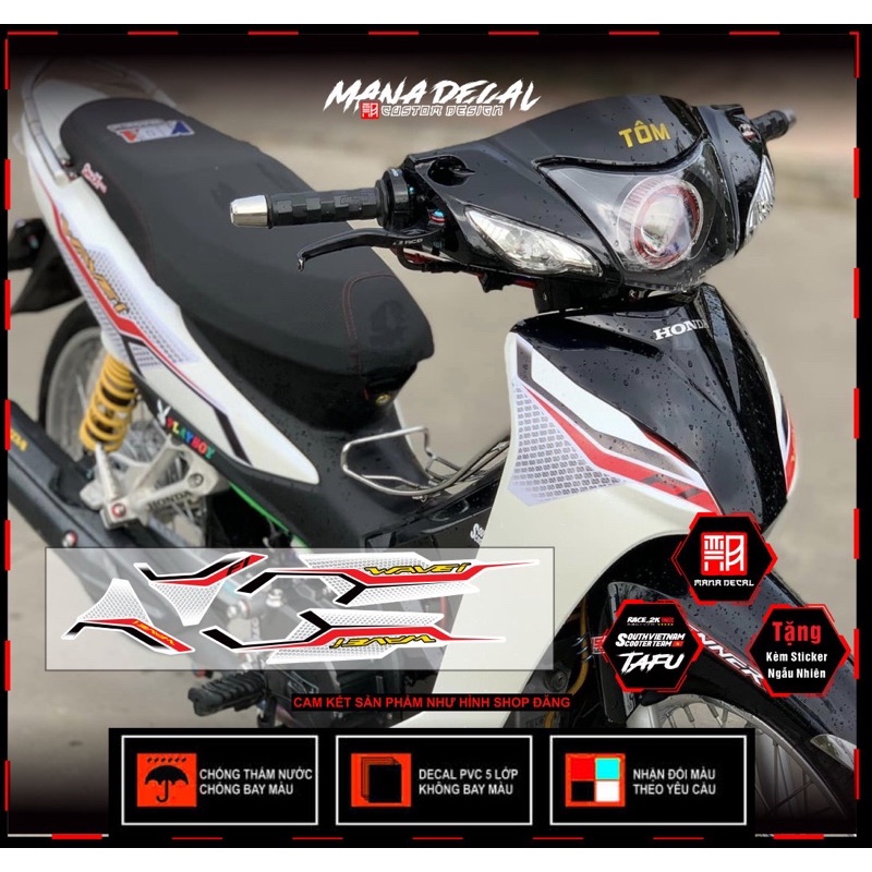 Tem rời wave 110 mẫu zin thailand chuẩn hình