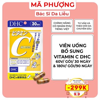 Viên uống VITAMIN C DHC - Bổ sung Vitamin C Hard Capsule Giúp Sáng Da, tăng Đề Kháng - Bác sĩ Mã Phượng (MÀU VÀNG)