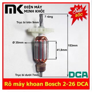 Rô máy khoan bosch 2-26 7 răng - dca