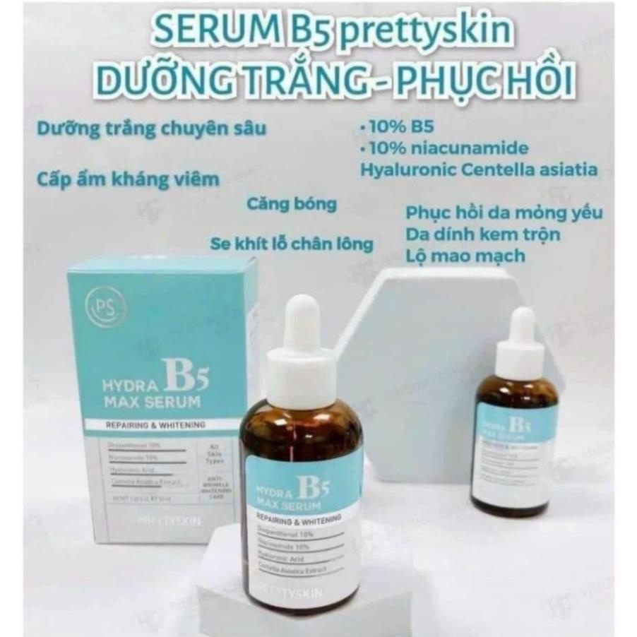 Combo 3 món Serum  + Kem Dưỡng Trắng + Kem Chống Nắng B5 Pretty Skin