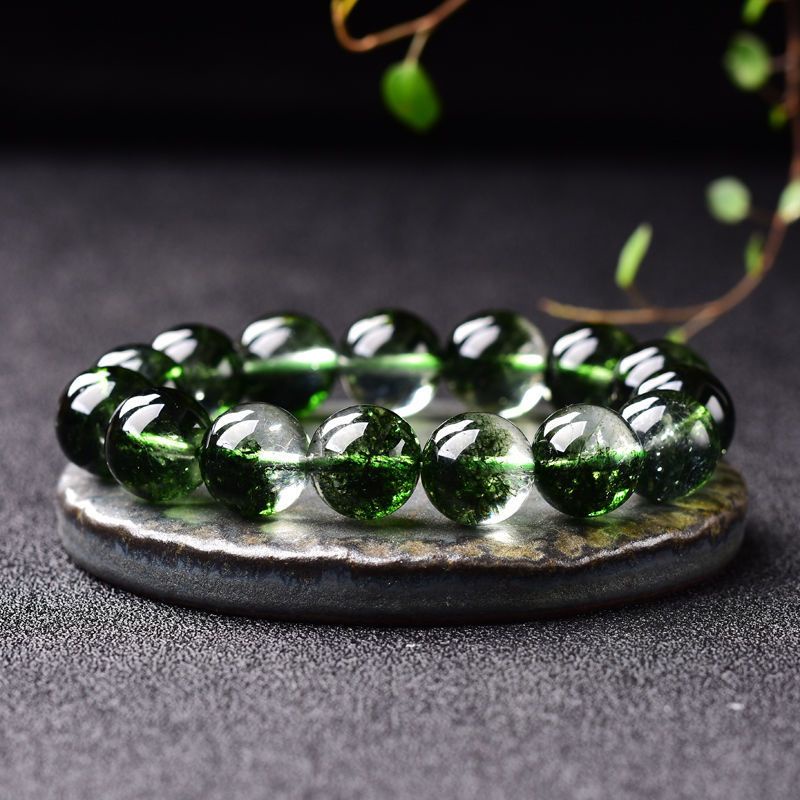 Vòng Tay Hạt Ngô May Mắn Màu Xanh Lá Pha Lê Cho Cặp Đôi