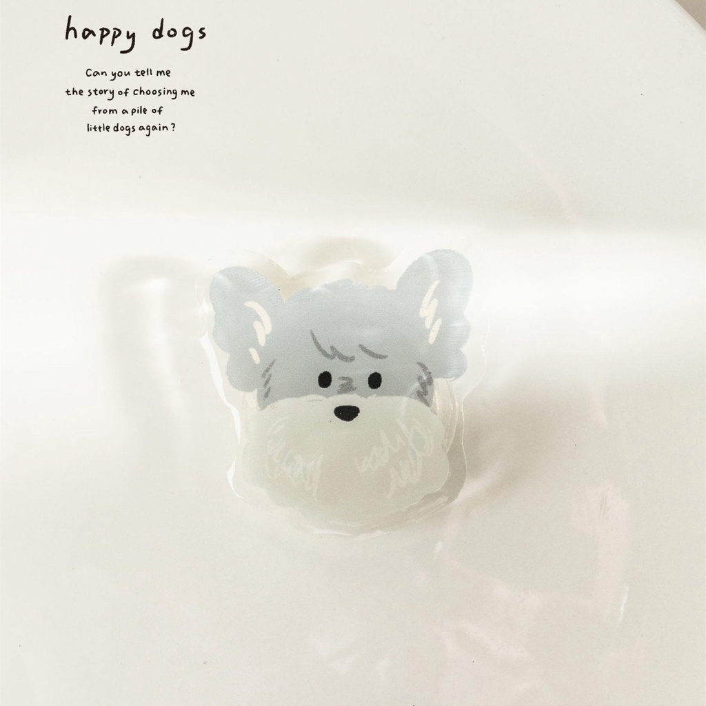 Giá Đỡ Điện Thoại Có Túi Khí Hình Chú Chó corgi / Chó husky 3m Để Bàn Tiện Dụng