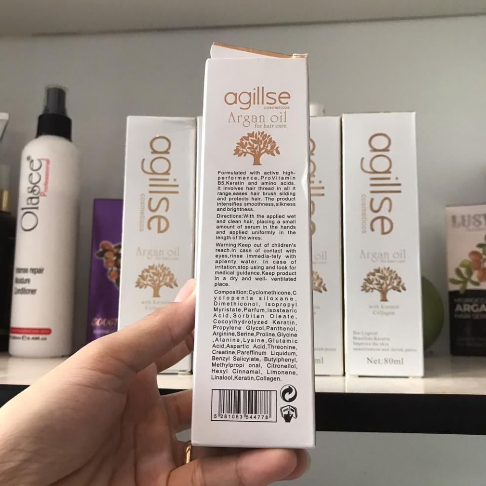 Tinh dầu dưỡng tóc agillse 80ml