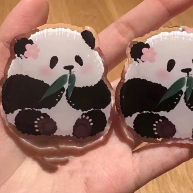 Giá Đỡ Điện Thoại Bằng Tre Và acrylic Hình Gấu Trúc Phong Cách Trung Hoa Dễ Thương