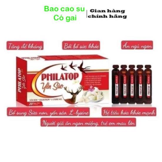 [CHÍNH HÃNG] PHILATOP YẾN SÀO SỮA NON - HỖ TRỢ ĂN NGON TIÊU HÓA TỐT, TĂNG SỨC ĐỀ KHÁNG (H/20Ống/10Ml)