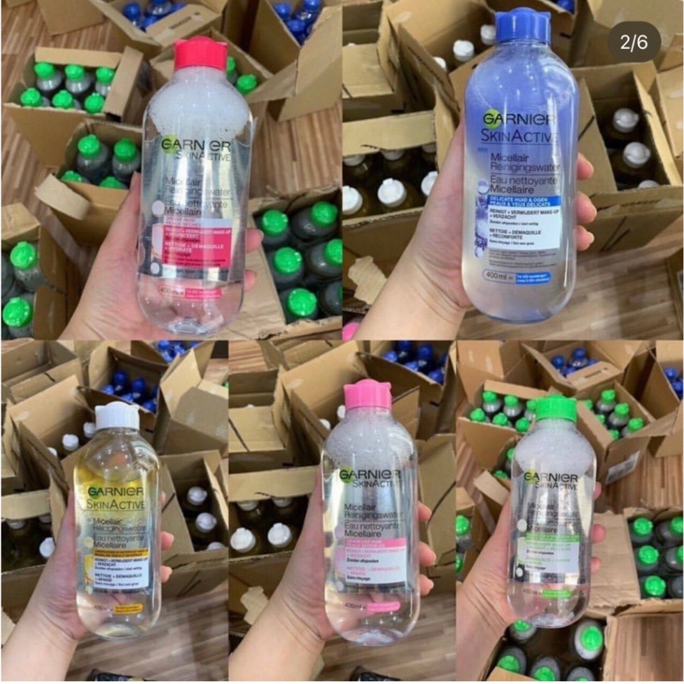 Nước Tẩy Trang Làm Sạch Sâu Dịu Nhẹ Cho Mọi Loại Da - Garnier Micellar Cleansing Water 400ml