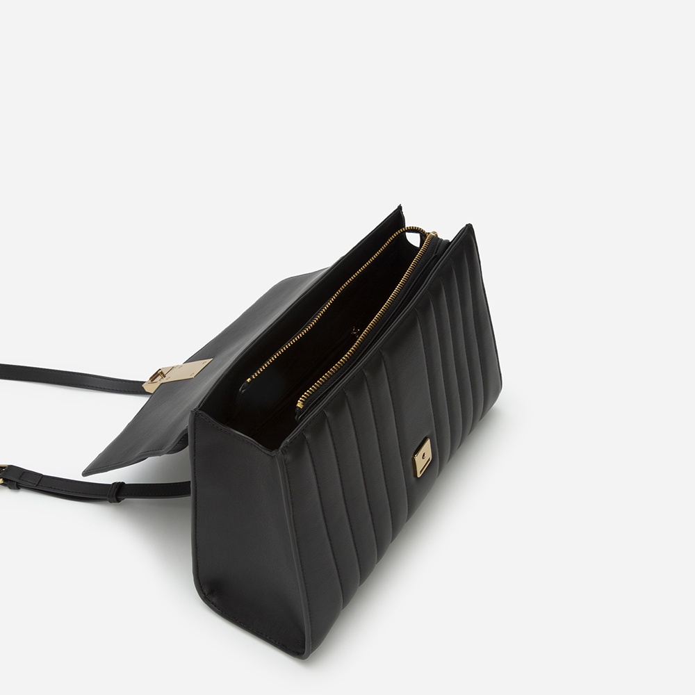 Vascara Túi Xách Tay Chần Bông May Kẻ Sọc - SAT 0289