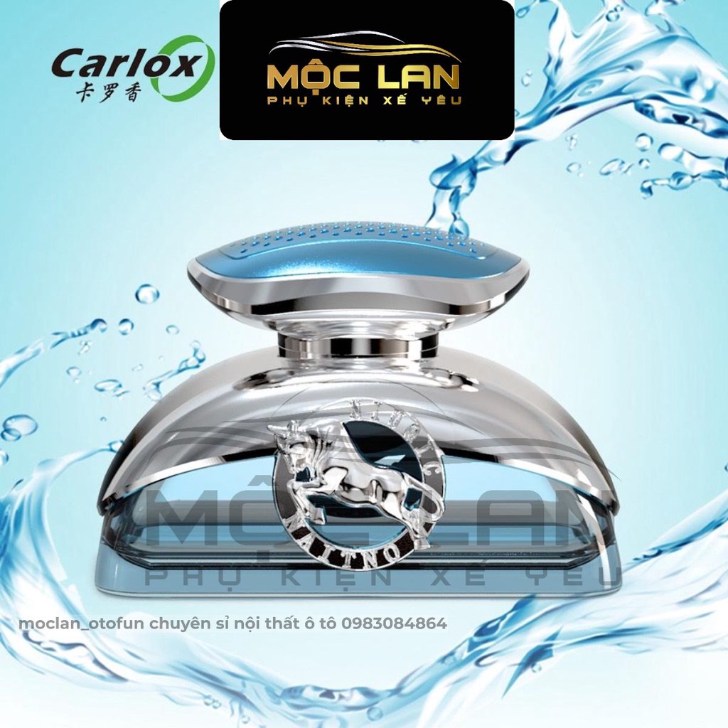 Nước hoa ô tô CARLOX biểu tượng con trâu - 60ml - thiết kế sang trọng mùi hương nhẹ nhàng,khử mùi say xe