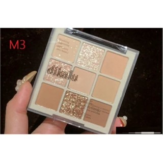 (sale) Phấn mắt 9 ô dikalu nude không hộp