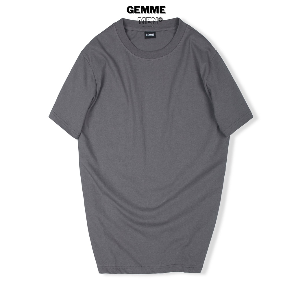 Áo thun trơn big size 100% Cotton 250gsm GEMME MEN 55 - 130kg chuẩn form Unisex