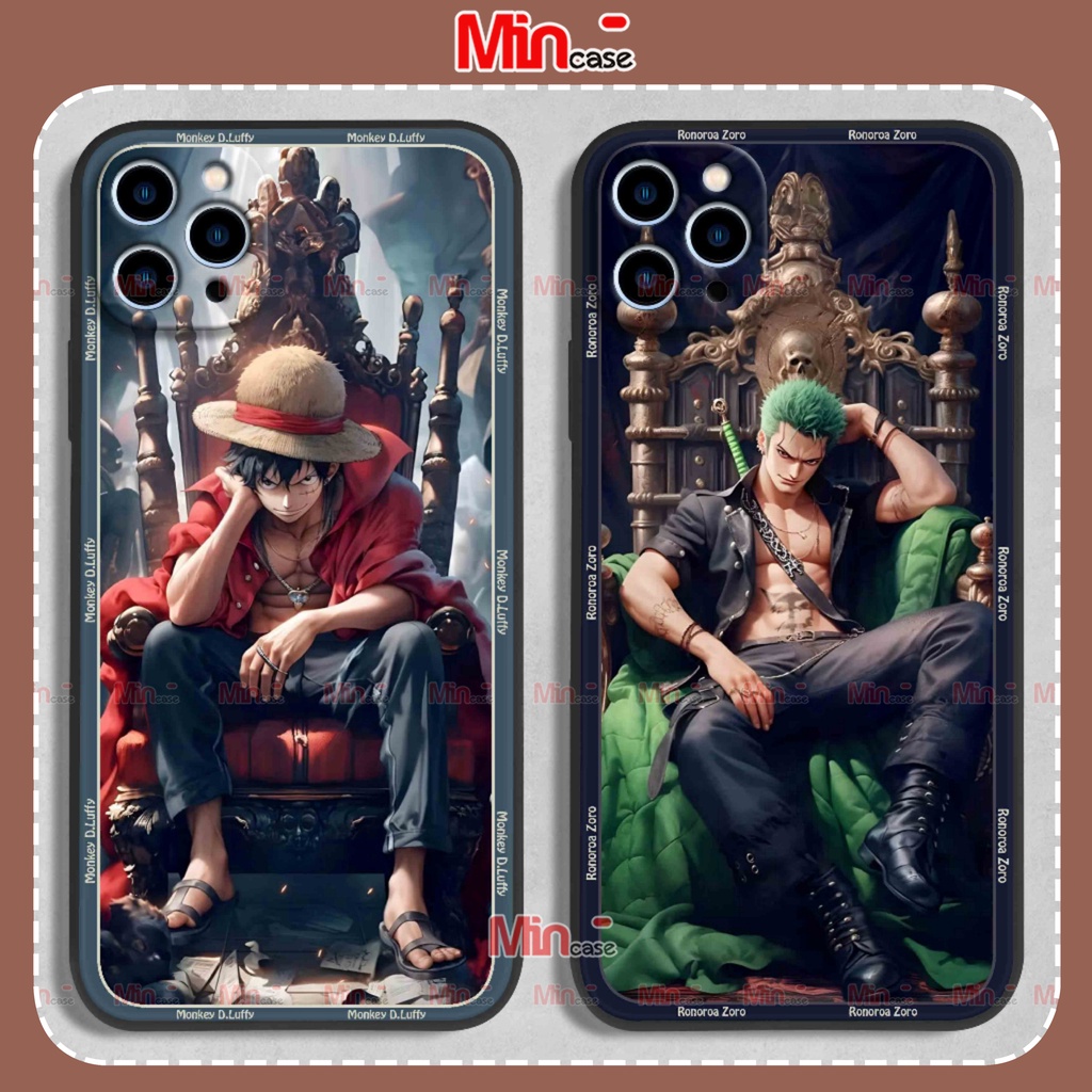 Ốp lưng iphone anime one piece luffy đảo hải tặc cạnh vuông silicon dẻo cho ip 6/6s/7/8/X/XS/11/12/13/14 Pro Plus Max