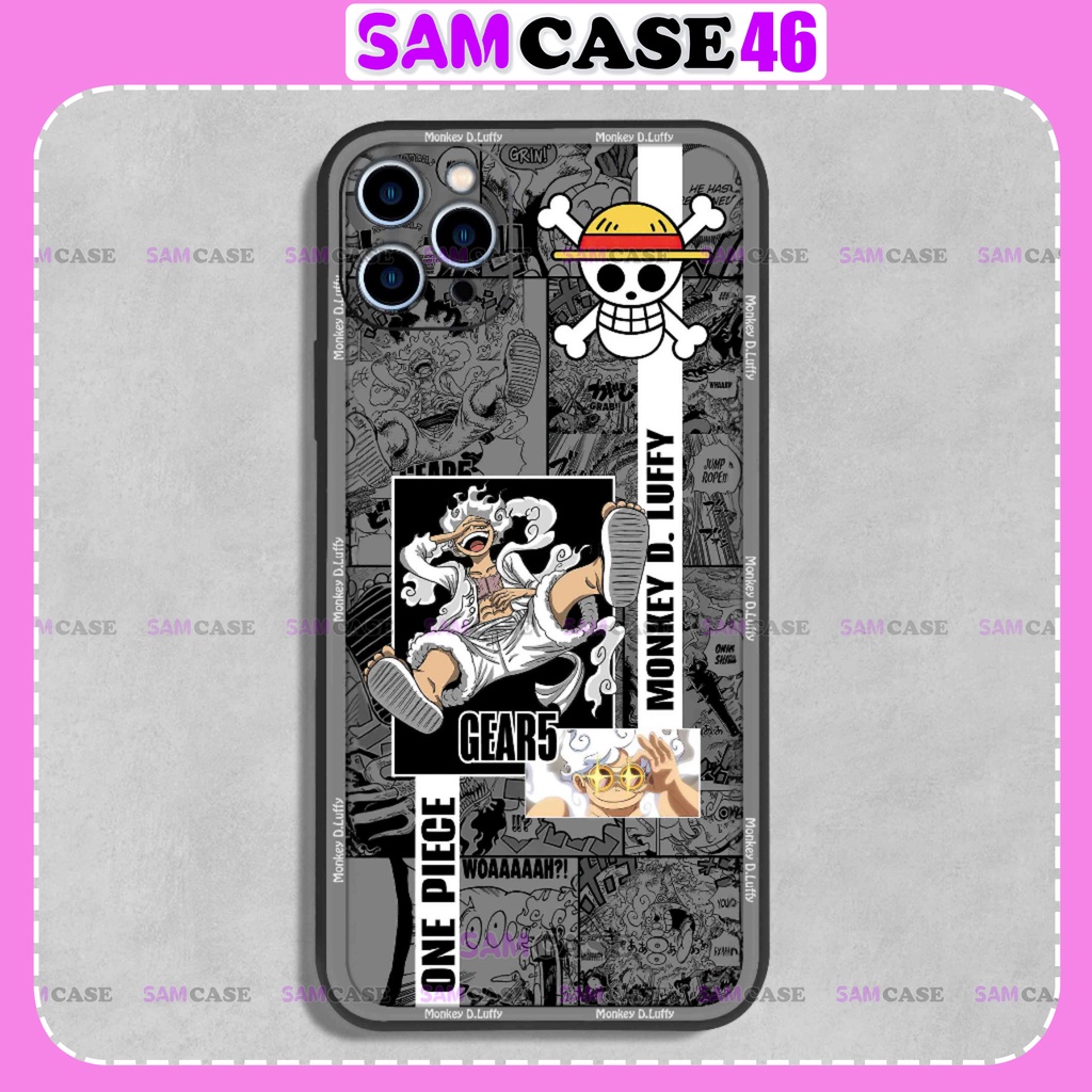Ốp lưng iphone anime one piece luffy gear 1/2/3/4/5 cạnh vuông dẻo bvc cho ip 6/6s/7/8/X/XS/11/12/13/14 Pro Plus Max