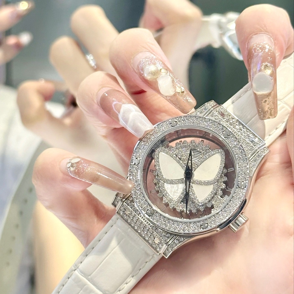 Thời Trang Đồng Hồ Đeo Tay senior dream Đính Đá Lấp Lánh Sang Trọng Dành Cho Nữ 2023