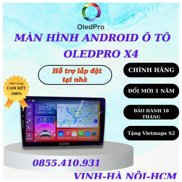 Màn Hình DVD Android Ô Tô OLEDPRO X4 Ram 4gb/32gb chíp 8 nhân - Bh 18 tháng