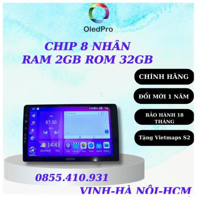 Màn hình android cho ô tô OLEDPRO P450  Ram 2G Rom 32G 8 nhân, có quạt tản nhiệt. Bảo hành chính hãng 18 tháng | BigBuy360 - bigbuy360.vn
