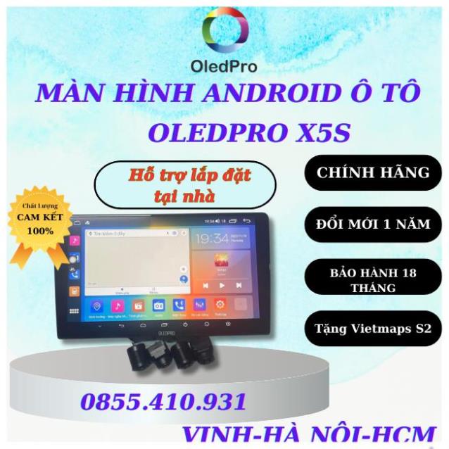 Màn hình Android cho ô tô OLEDPRO X5S tích hợp camera 360 9inh Ram4GB Rom 32GB Bảo Hành 18 Tháng