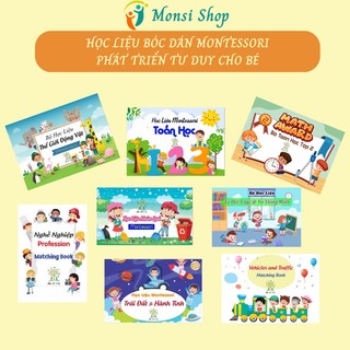 Học Liệu Bóc Dán Montessori Phát Triển Trí Thông Minh Cho Bé - [Matching Book]