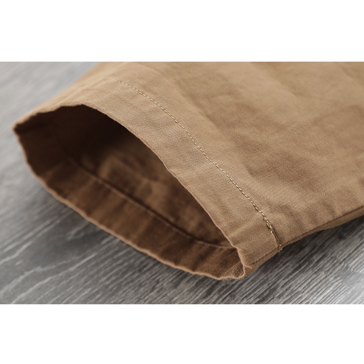 Áo khoác retro dài tay KAMAKA có mũ khuy cài hai túi đứng - NU9157