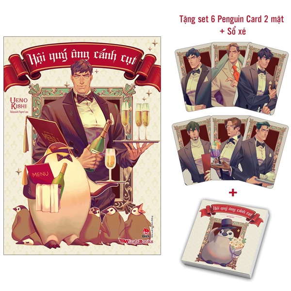 Sách - Hội Quý Ông Cánh Cụt - Tặng Kèm Set 6 Penguin Card + Sổ Xé