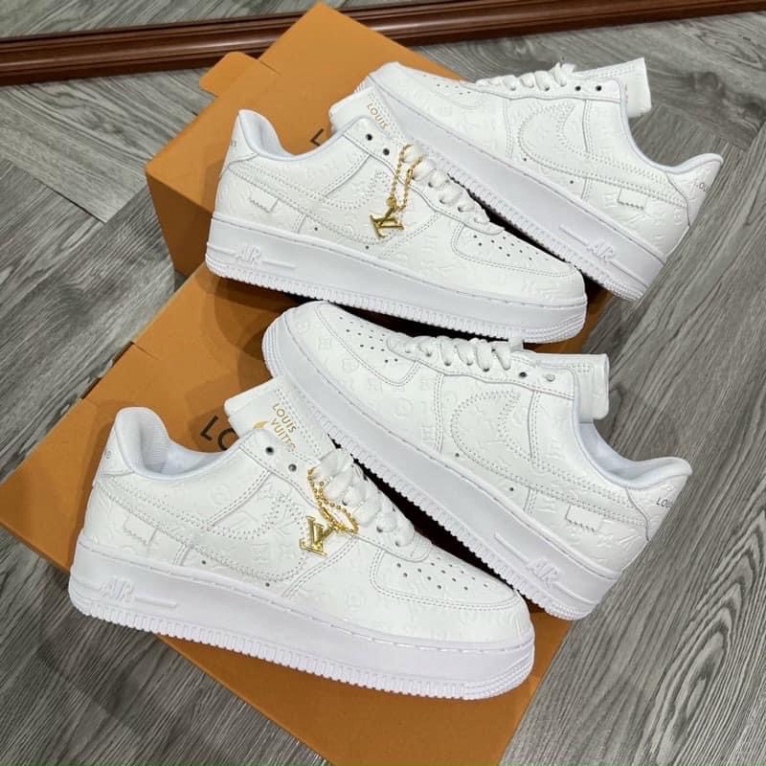 Giày_Nike Air Force 1 LV Trắng, Giày AF1 LV Bản Cao Cấp Bản Đẹp Hot Trend Full Box Bill