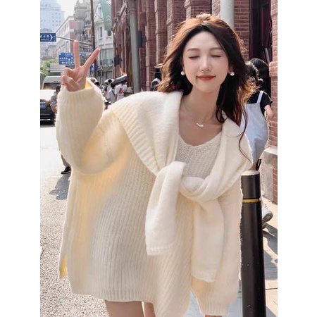 Áo Hoodie Dài Tay Dáng Rộng Xinh Xắn Dành Cho Nữ