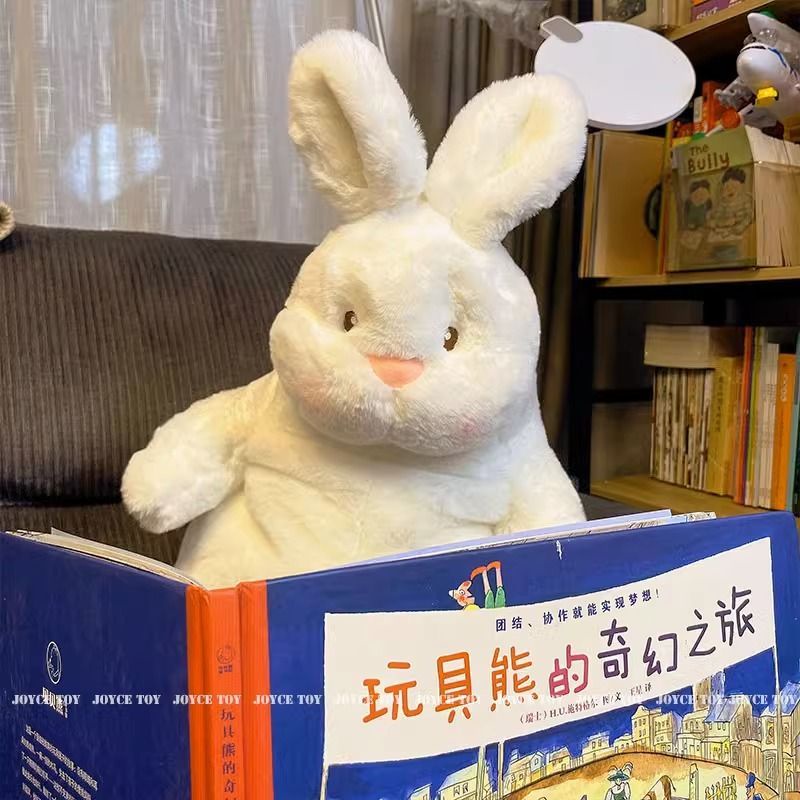 Thú Nhồi Bông Hình Thỏ Trắng Siêu Mềm Dễ Thương