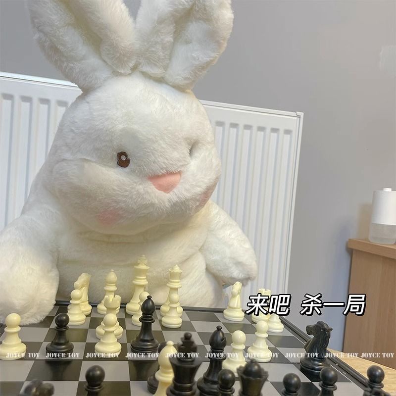 Thú Nhồi Bông Hình Thỏ Trắng Siêu Mềm Dễ Thương