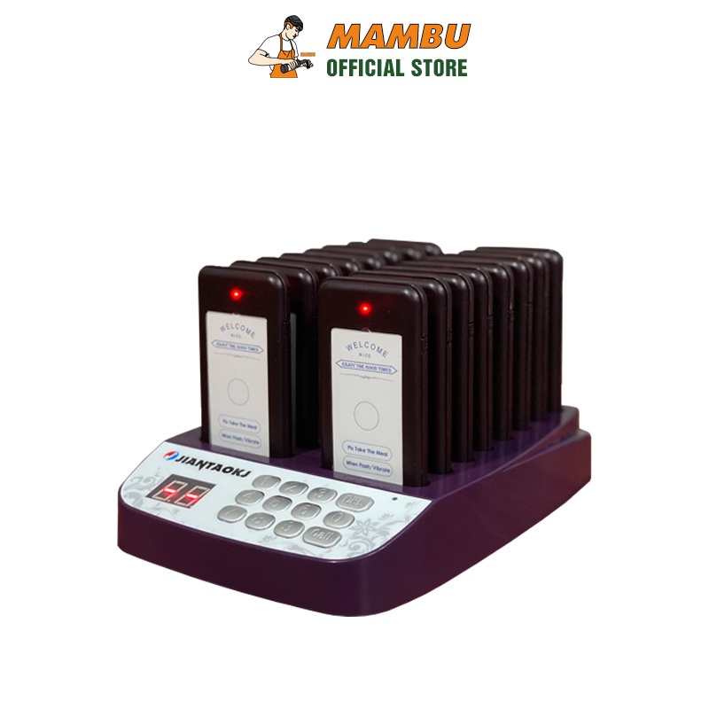 Bộ thẻ rung order _ gọi khách tự phục vụ Tầm Xa CHÍNH HÃNG ( VÔ ĐỊNH GIÁ RẺ )_ Thiết bị máy móc pha chế