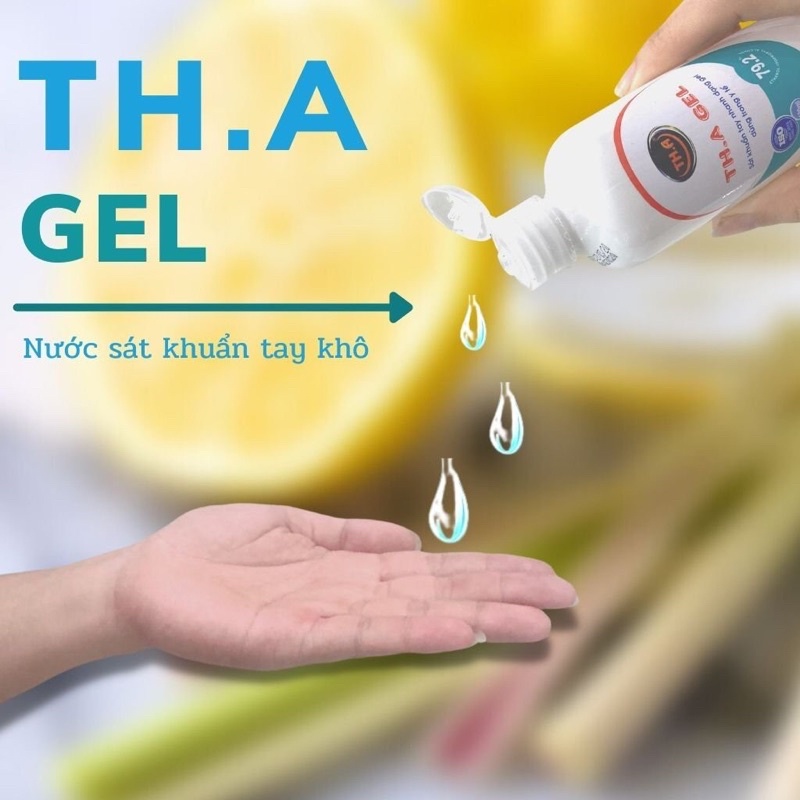 ❤️ Gel rửa tay khô sát khuẩn TH.A 500ml - Dung dịch Nước rửa tay sát khuẩn tay nhanh dạng gel Alfasept Handgel 500ml