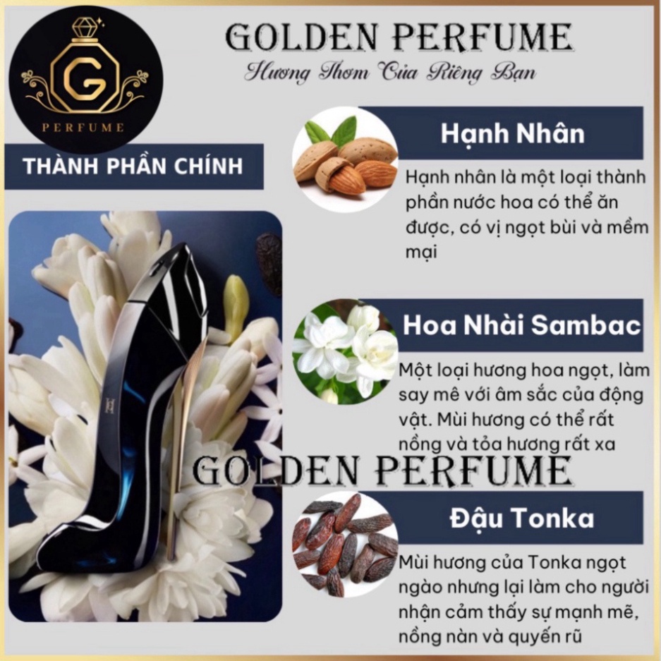 Nước hoa nữ chiết chính hãng Carolina Herrera Good Girl mẫu thử chiết 10ml - Golden Perfume | BigBuy360 - bigbuy360.vn