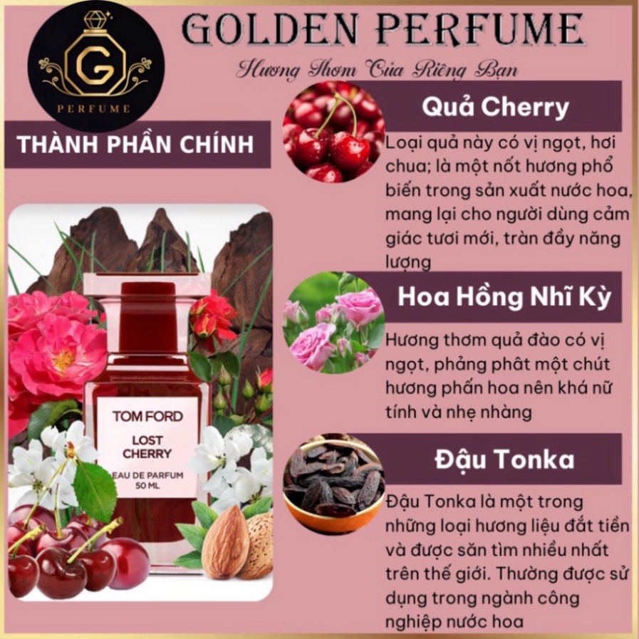 Nước Hoa Nữ chính hãng chiết 10ml - T̲o̲m̲ F̲o̲r̲d̲ L̲o̲s̲t̲ C̲h̲e̲r̲r̲y̲  eau de Parfum - Golden Perfume | BigBuy360 - bigbuy360.vn