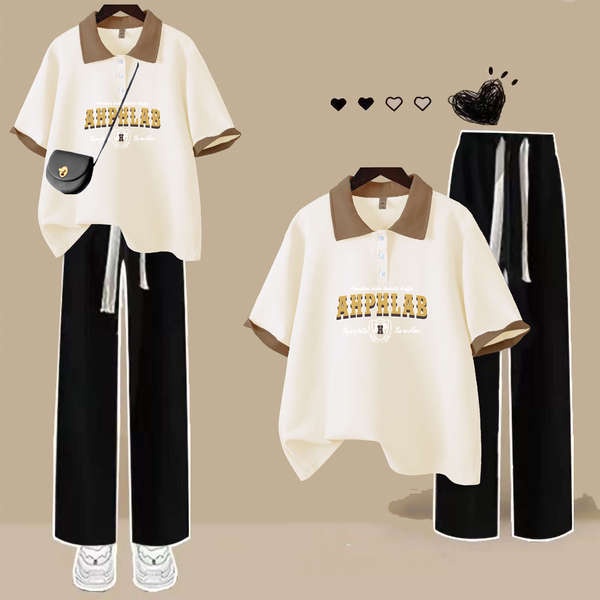 Set Đồ Thể Thao Hai Món Tay Ngắn Thời Trang Mùa Hè Cho Bé Gái 13-15 - 14 Tuổi