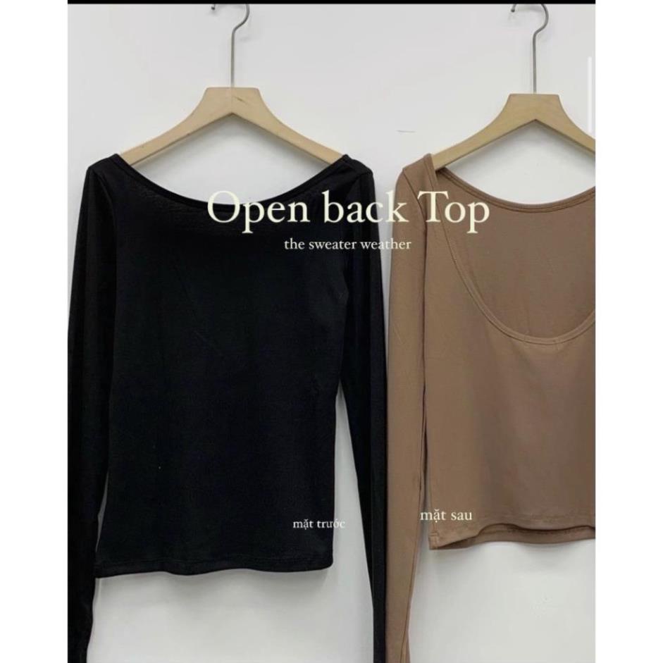 ÁO thun hở lưng dài tay CHIPBONG Aogiaycatxelung189/P1K8