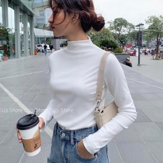 Áo thun giữ nhiệt nữ dài tay . - giunhietmuji207_p0k41