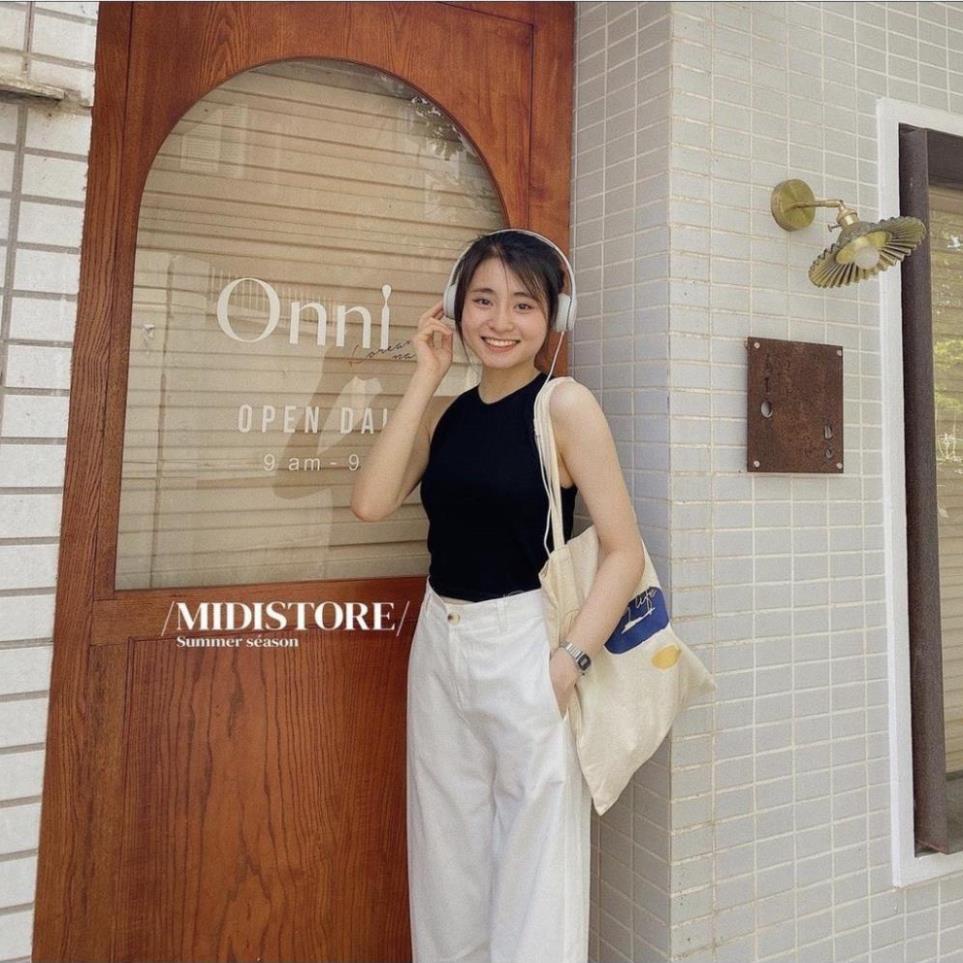 Áo croptop, áo 3 lỗ vải tăm gân cotton mềm mịn - . - Aobalotamgan6156/P5k2