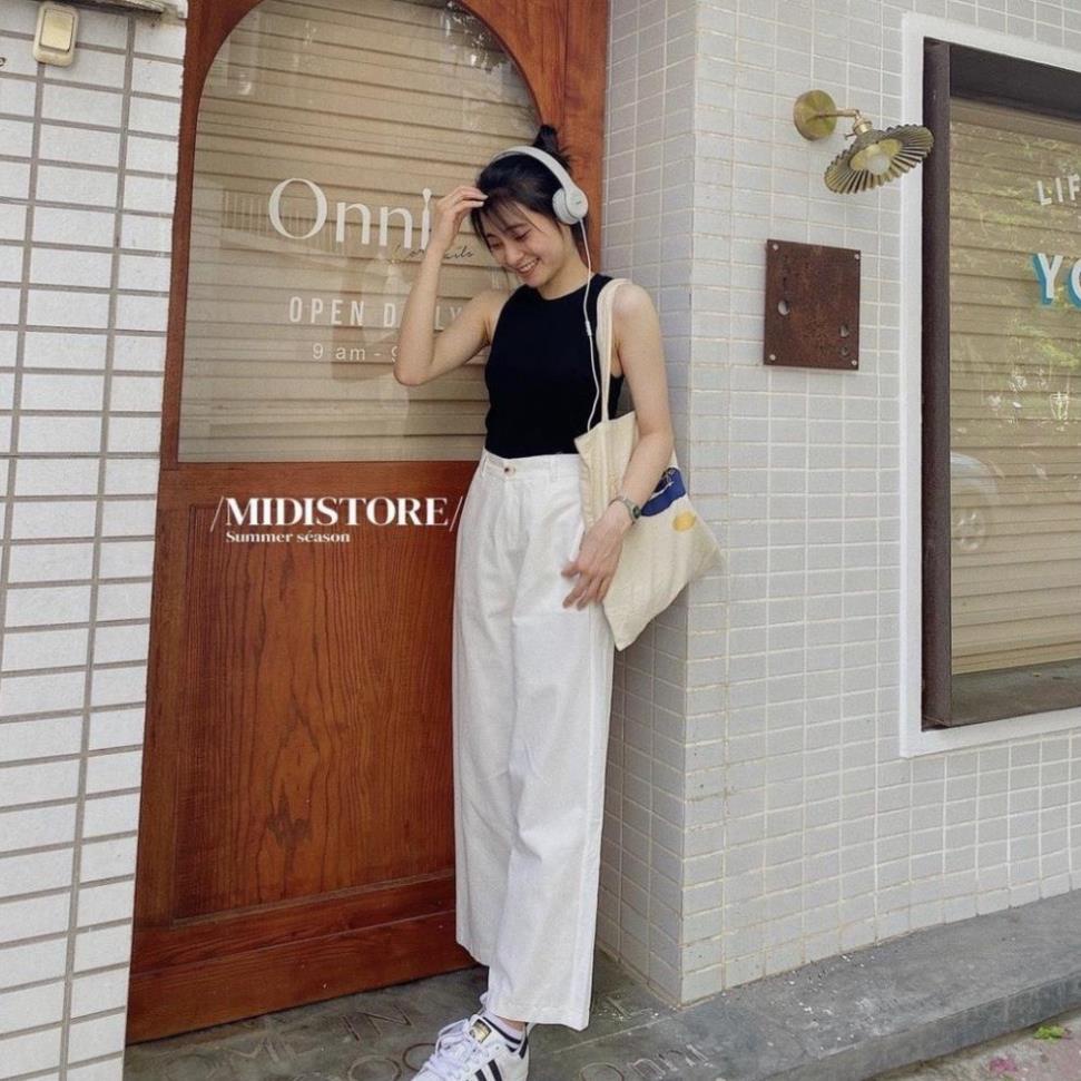 Áo croptop, áo 3 lỗ vải tăm gân cotton mềm mịn - . - Aobalotamgan6156/P5k2