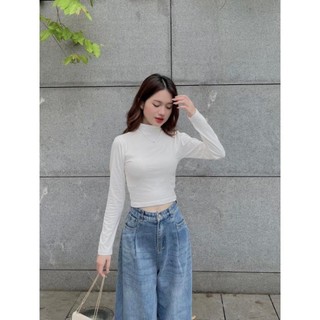 Áo thun croptop cổ lọ - . - Aothuncaoco247_P7K7