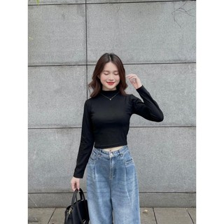 Áo thun croptop cổ lọ - . - Aothuncaoco247_P7K7