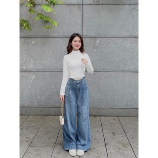 Áo thun croptop cổ lọ - . - Aothuncaoco247_P7K7