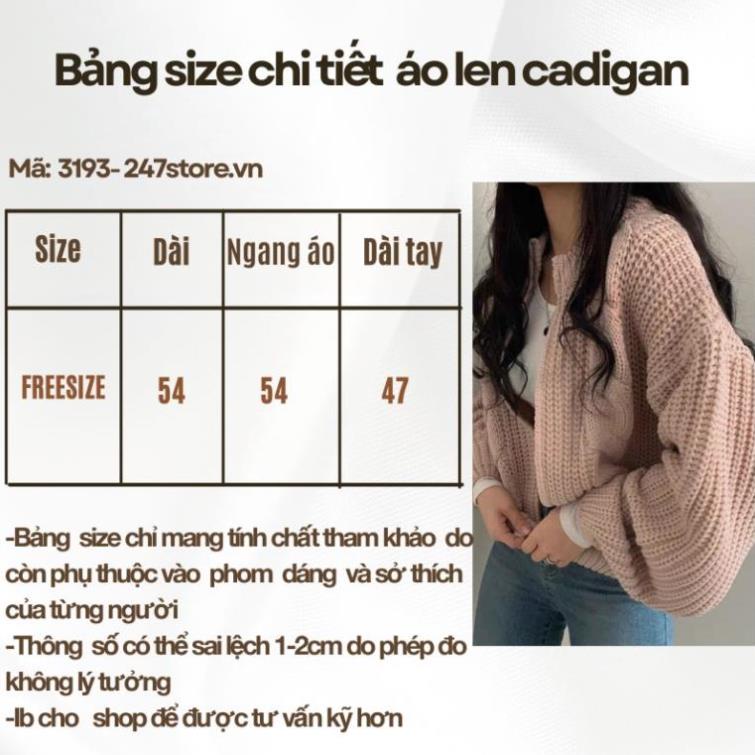 ÁO khoác len vặn thừng kéo khoá - CHIPBONG - Aokhoaclenkeokhoa3193_P3K4