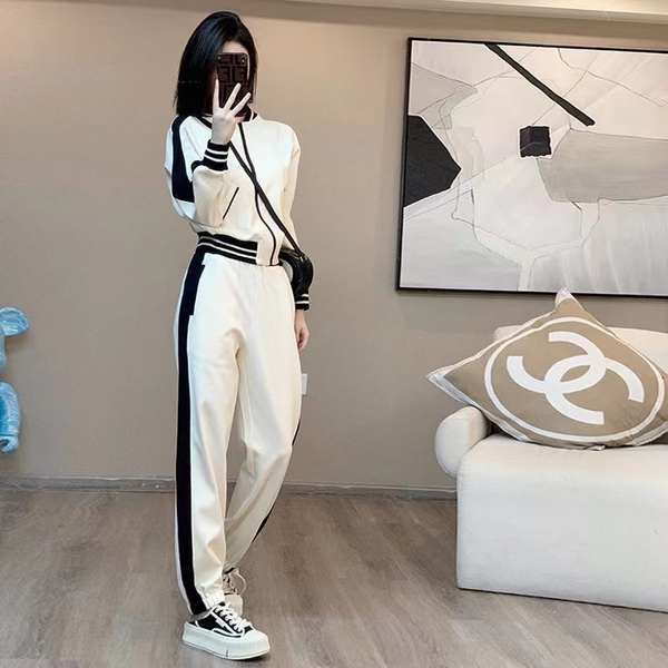 Bộ Đồ Thể Thao Hai Mảnh Áo sweater Tay Dài Phong Cách Thời Trang Châu Âu Thời Trang Xuân Thu 2023 Mới