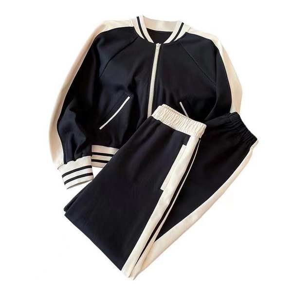 Bộ Đồ Thể Thao Hai Mảnh Áo sweater Tay Dài Phong Cách Thời Trang Châu Âu Thời Trang Xuân Thu 2023 Mới