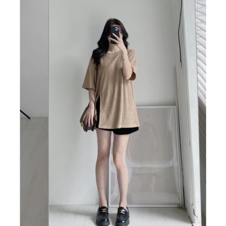 ÁO xốp cỏ tròn tay lỡ xẻ tà 1 bên - SAMSAM - Aoxeta490.49_P12