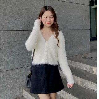 Áo cardigan lông thỏ croptop - samsam - cdglongcucngoc107_p8k1