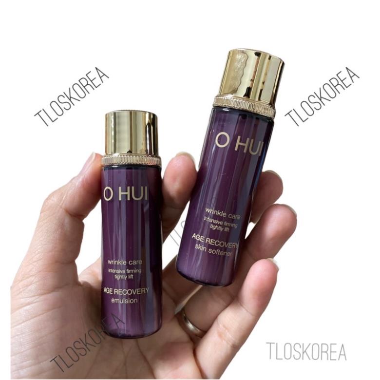 Ohui Tím Nâng Cơ Giảm Nhăn Cặp Nước Hoa Hồng Sữa Dưỡng 20Ml - Wrinkle Care Insensitive Firming Tightly Lift Age Recovery
